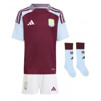 Maglia Calcio Aston Villa Amadou Onana #24 Prima Divisa Bambino 2024-25 Manica Corta (+ pantaloncini)